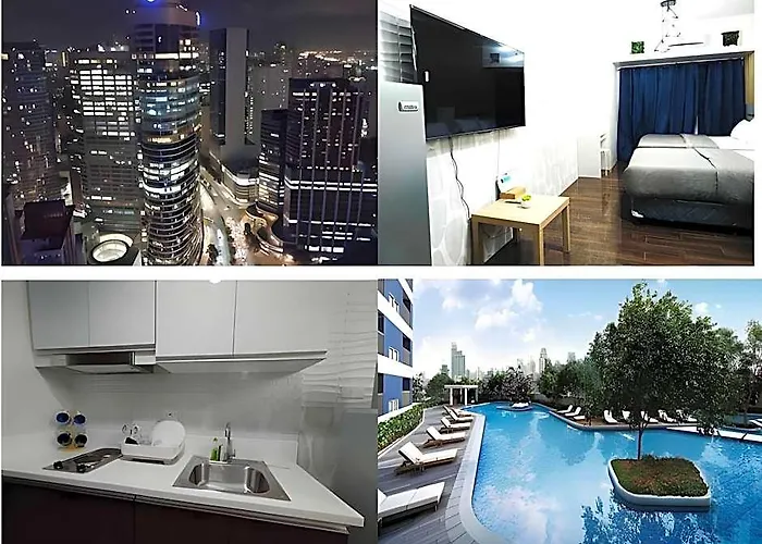 Maru Air 52f; Makati Sky View, 2 Double Beds 3* Manila